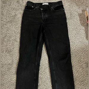 Abercrombie and Fitch high rise dad jeans